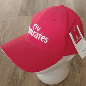 NWT Fly Emirates Red Strap back Cap Hat